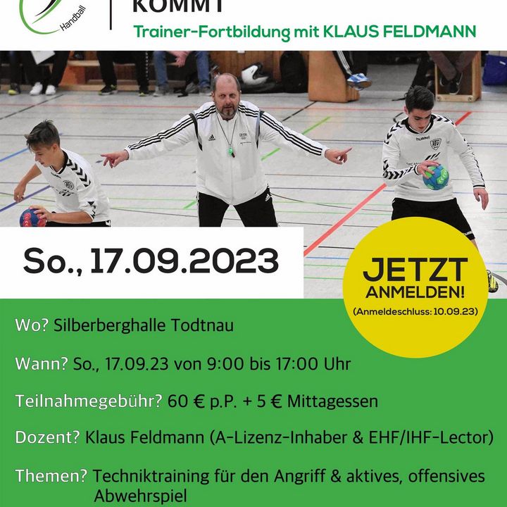 Trainer-Fortbildung beim TV Todtnau mit Klaus Feldmann 