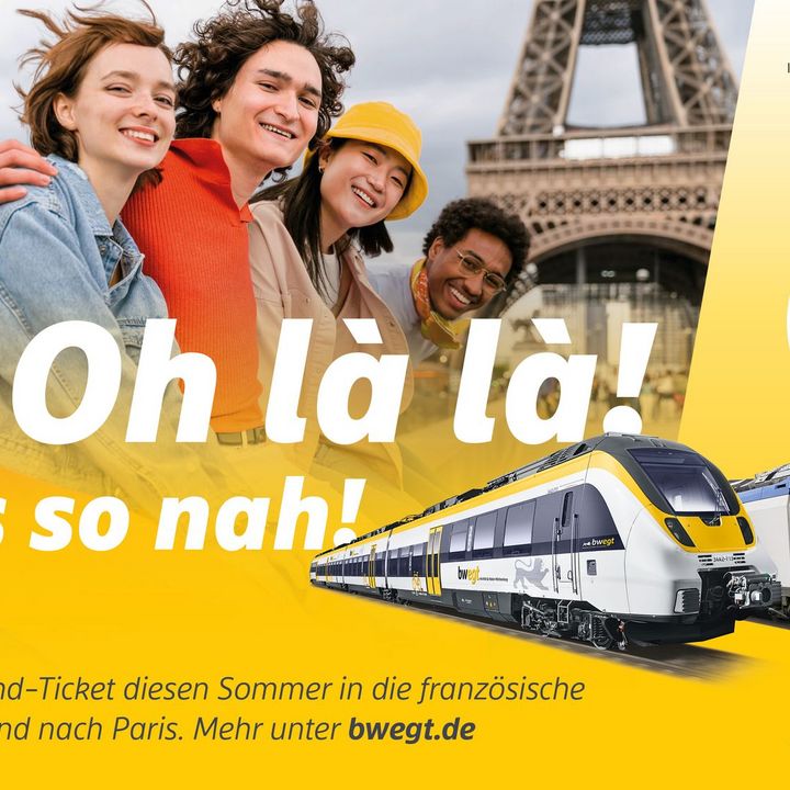 Deutsch-französische Freundschaft: D-Ticket JugendBW gilt auch im französischen Raum 