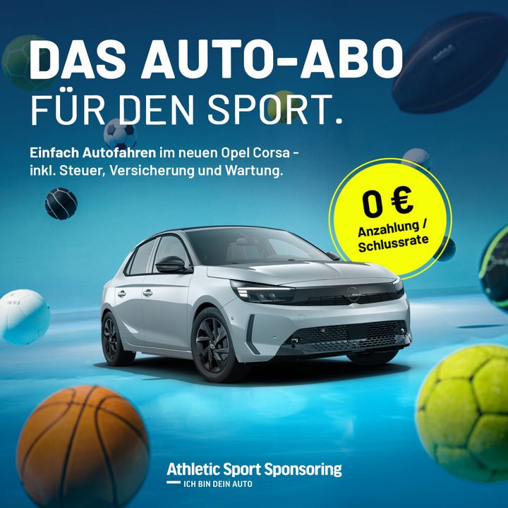 Das Auto-Abo von Athletic Sport Sponsoring 