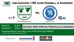 100 Jahre Handball in Sandweier – TVS 1907 Baden-Baden empfängt den TVB Stuttgart