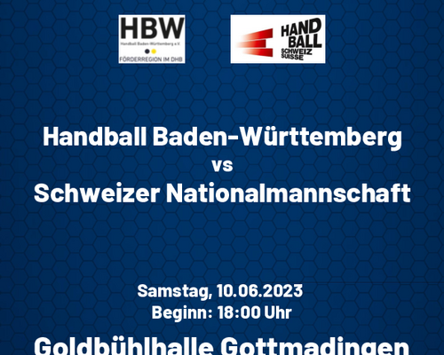 "Länderspiel" der Auswahl von Handball Baden-Württemberg gegen die Schweiz