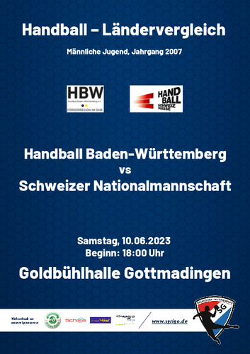 "Länderspiel" der Auswahl von Handball Baden-Württemberg gegen die Schweiz